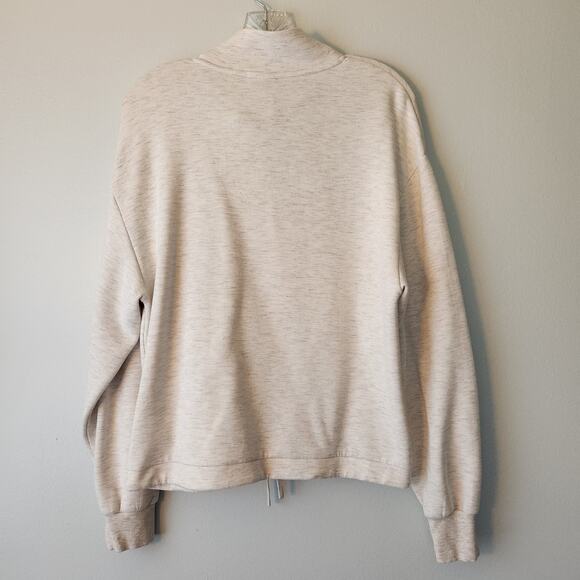Varley Sweatshirt Women's XS Tan Heather Oversized Minimalist Loungewear Sporty - Picture 5 of 11